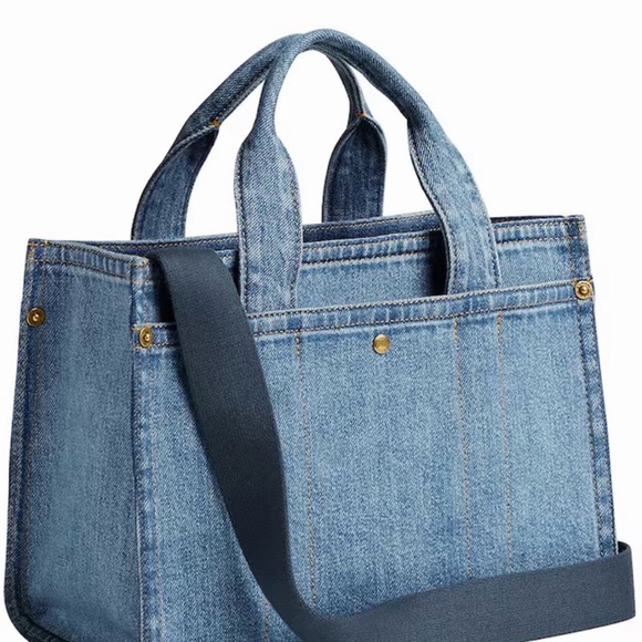 Coach Denim Cargo Tote 26 - Picture 3 of 6